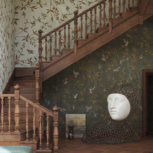 Klassische Tapete - OTTONE GARDEN - Tecnografica Italian Wallcoverings - Zellulosefaser / Vlies / Glasfaser