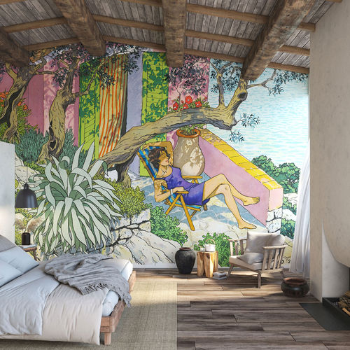 Moderne Tapete - AGAVE - Tecnografica Italian Wallcoverings - Zellulosefaser / Vlies / Glasfaser