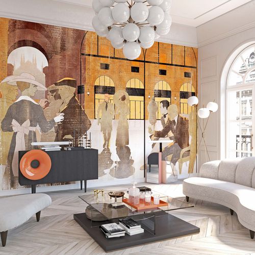 Vintage-Tapete - LA GALLERIA - Tecnografica Italian Wallcoverings - Glas / Städtemotiv / individuell gestaltbar