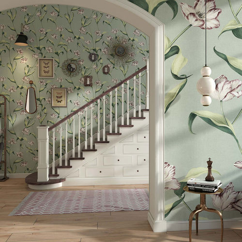 Klassische Tapete - CORDELIA - Tecnografica Italian Wallcoverings - Zellulosefaser / Vlies / Glasfaser
