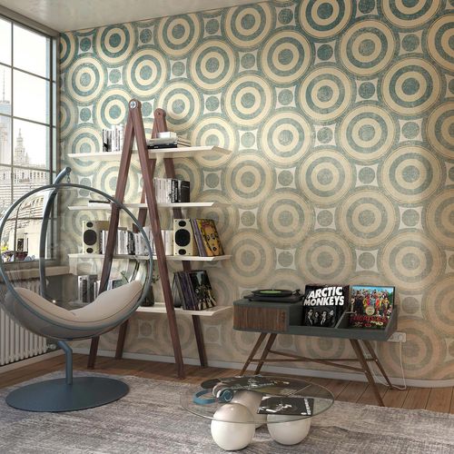 Vintage-Tapete - DISCO - Tecnografica Italian Wallcoverings - Zellulosefaser / Vlies / Glasfaser