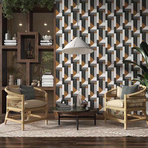 Ethno-Tapete - TARSIA - Tecnografica Italian Wallcoverings - Zellulosefaser / Vlies / Glasfaser