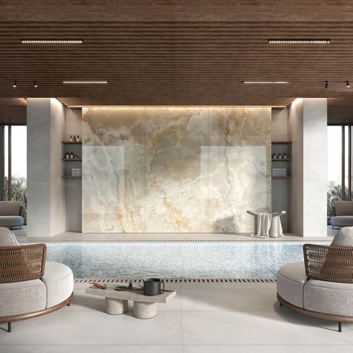 Dekorplatte für Decke - ONICE CAPPUCCINO - Tecnografica Italian Wallcoverings - für Innenausbau / wandmontiert / für Beleuchtung