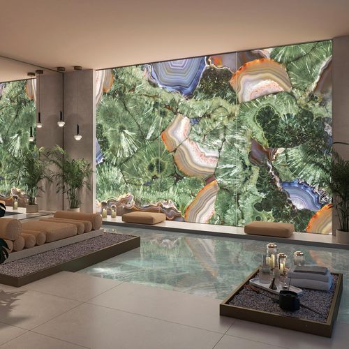 Hintergrundbeleuchtete Dekorplatte - AGUARICO - Tecnografica Italian Wallcoverings - für Decke / für Innenausbau / wandmontiert