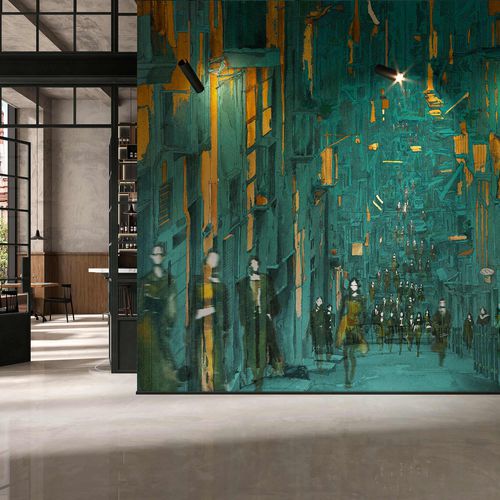 Moderne Tapete - NAPULE È - Tecnografica Italian Wallcoverings - Zellulosefaser / Vlies / Glasfaser
