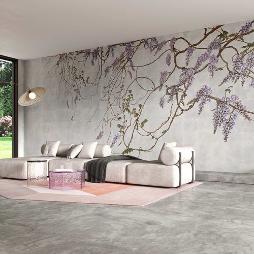 Moderne Tapete - GLICINE - Tecnografica Italian Wallcoverings - Zellulosefaser / Vlies / Glasfaser