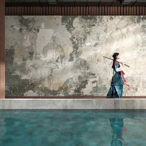 Moderne Tapete - ARLOCK by MAD - Tecnografica Italian Wallcoverings - Zellulosefaser / Vlies / Glasfaser