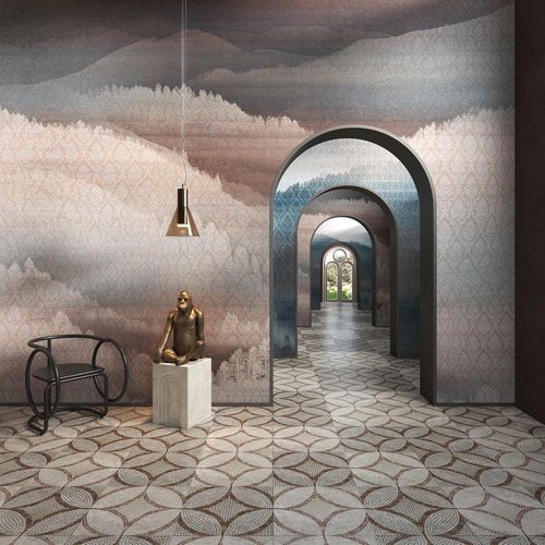 Moderne Tapete - MANDRAGOLA - Tecnografica Italian Wallcoverings - Zellulosefaser / Vlies / Glasfaser