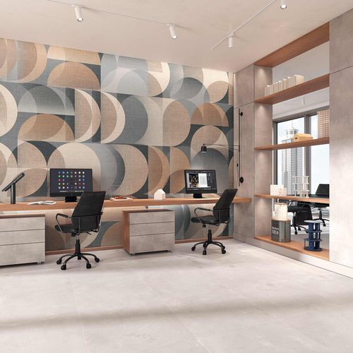 Moderne Tapete - DOMINO - Tecnografica Italian Wallcoverings - Zellulosefaser / Glasfaser / Vinyl