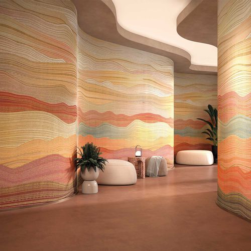 Moderne Tapete - METAL PLUS: AURIC WAVES - Tecnografica Italian Wallcoverings - Zellulosefaser / Vlies / Glasfaser