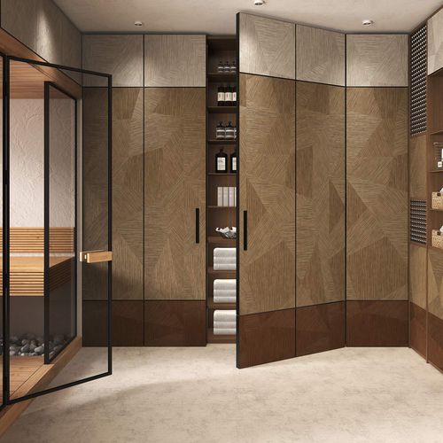 Dekorplatte für Innenausbau - TANSU WOOD - Tecnografica Italian Wallcoverings - wandmontiert / Verkleidung / leicht
