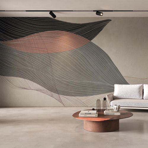 Moderne Tapete - CANYON FLOW - Tecnografica Italian Wallcoverings - Zellulosefaser / Vlies / Vinyl
