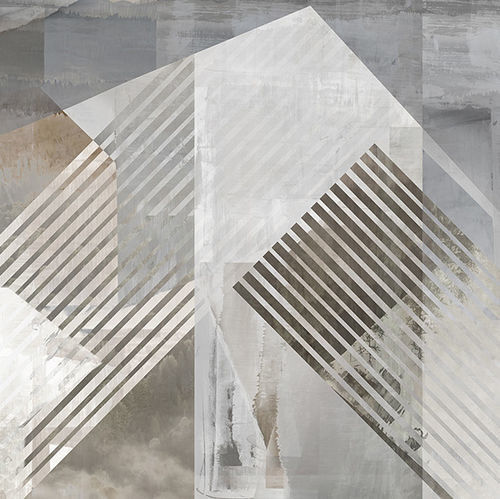 Seide-Tapete - GEOFADE - Tecnografica Italian Wallcoverings - Metall / Zellulosefaser / Glasfaser