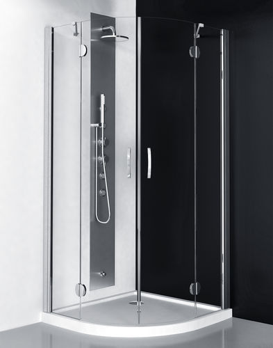 Einflügelige Duschwand - DIA-S - THERMO DESIGN - gebogen / für Eckeinbau / Hartglas