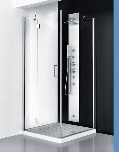 Einflügelige Duschwand - DIA-PF - THERMO DESIGN - für Eckeinbau / Hartglas