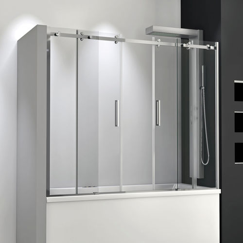 Badewannen-Duschwand / Schiebe - SME-SV2A - THERMO DESIGN - teilgerahmt / eingerahmt