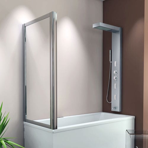Feststehender Badewannen-Duschwand - PRL-SVF - THERMO DESIGN - teilgerahmt / eingerahmt