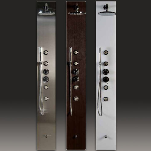 Thermostatische Duschsäule - THERMO DESIGN - wandmontiert / modern / mit Handbrause