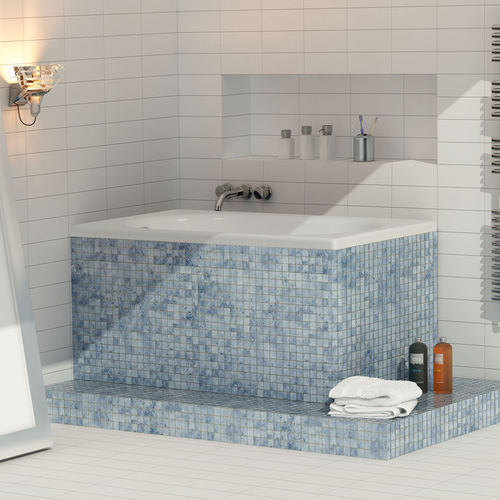 Acryl-Badewanne - AGADIR - THERMO DESIGN - Wassermassage / Massage / weiß