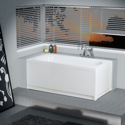 Freistehende Badewanne - CORFÚ - THERMO DESIGN - Acryl / Massage / weiß
