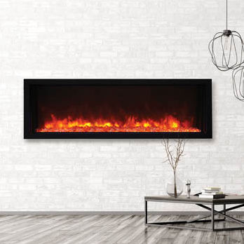 Elektrokamin - BI-50-XTRASLIM - Amantii - Einbau / für Wandmontage / Einseitig