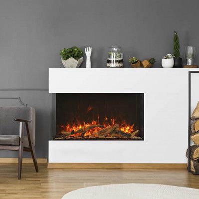 Elektrokamin - 40-TRU-VIEW-XL-XT - Amantii - Einbau / Ecken / für Außenbereich