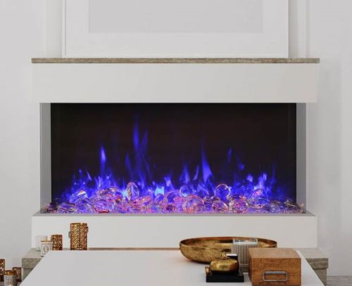 Elektrokamin - 50 TRU VIEW XL XT - Amantii - Einbau / für Wandmontage / mit 3 Sichtseiten