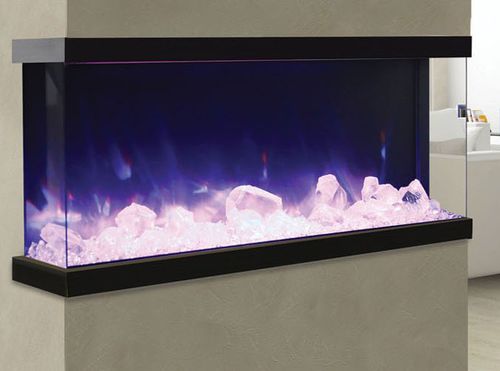 Elektrokamin - 50-TRU-VIEW-XL - Amantii - Einbau / für Wandmontage / mit 3 Sichtseiten