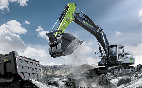 Bagger auf Raupen - ZE550EK-10 - Zoomlion International Trade Co., Ltd. - für Baustelle / zum Laden