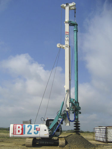 Dieselbetriebenes Bohrgerät - B125 XP  - CASAGRANDE - Foundation Division - drehbar / für Baustellen / Pfahl