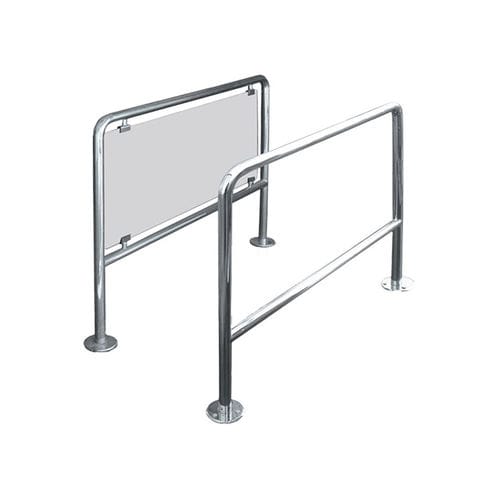 Schutzabsperrung - ENCLOSURE - TiSO - feststehend / Edelstahl / Glas