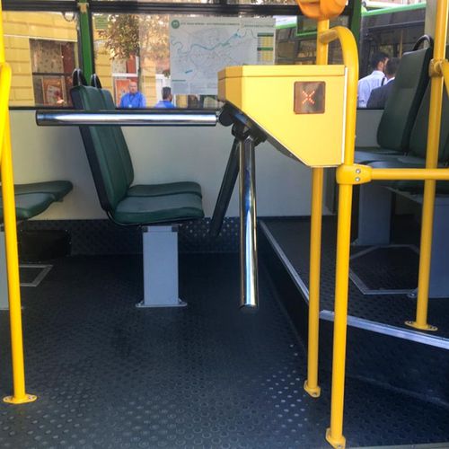 Dreifüßiges Drehkreuz - SKULL BUS - TiSO - für Zugangskontrolle / Edelstahl / für stark frequentierte Zonen