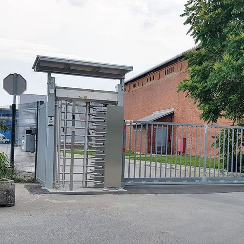 Raumhohes Drehkreuz - SESAME - TiSO - für Zugangskontrolle / Sicherheit / Edelstahl
