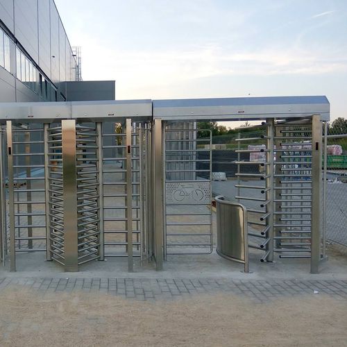 Raumhohes Drehkreuz - BICYCLONE - TiSO - für Zugangskontrolle / Edelstahl / Metall