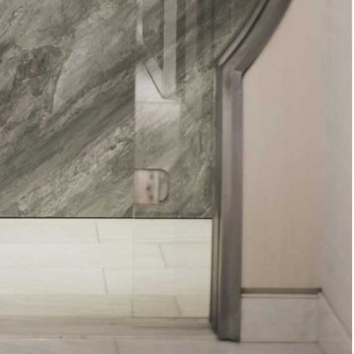 Tür für Innenbereich - FRAMELESS - CARVART - Glas / Aluminium / teleskopisch