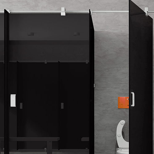 Glas-Sanitärkabine - GLASSBOX - CARVART - Aluminium / für Toiletten / für öffentliche Einrichtungen