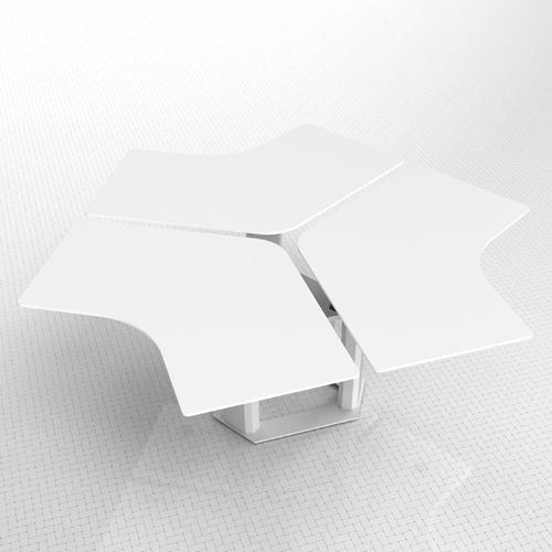 Moderner Arbeitstisch - MV-TP - SiS Ergo - Laminat / modular / höhenverstellbar