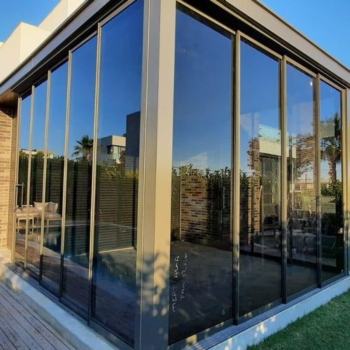 Glasschiebetür - LUXURY - BKS balcony glazing systems - Aluminium / mit Doppelverglasung / dreiflügelig