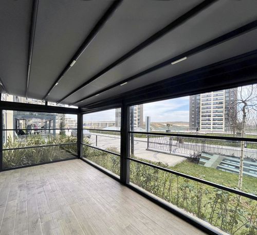Aluminiumfenster - EASY-CLEAN - BKS balcony glazing systems - Fall / mit Doppelverglasung / zweiflügelig