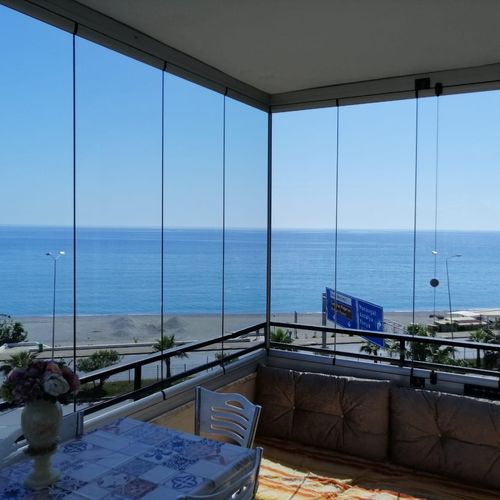 Glasfaltwand - BALCONY SYSTEM - BKS balcony glazing systems - Aluminium / dreiflügelig / zweiflügelig