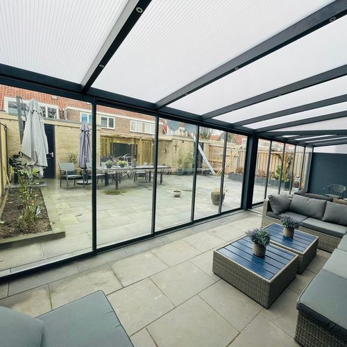 Glasschiebetür - BKS balcony glazing systems - Aluminium / dreiflügelig / zweiflügelig