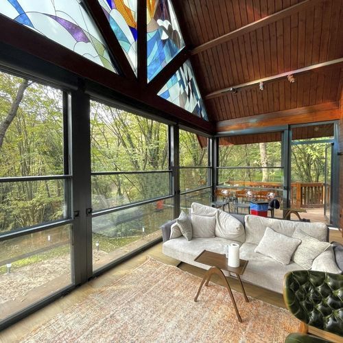 Glas-Dachbalkonfenster - BKS balcony glazing systems - Aluminium / Fall / mit Doppelverglasung