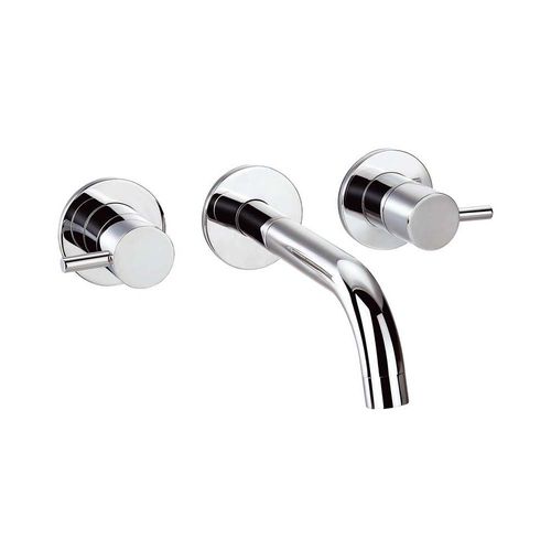 Zweigriffmischer für Waschtisch - 97076 - CAIMAN ELEGANCE - Grifería Clever - Einbau / verchromter Messing / für Badezimmer