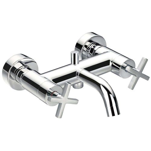 Zweigriffmischer für Duschen - 97003 - WITH2 MOREA - Grifería Clever - für Badewanne / wandmontiert / verchromter Messing