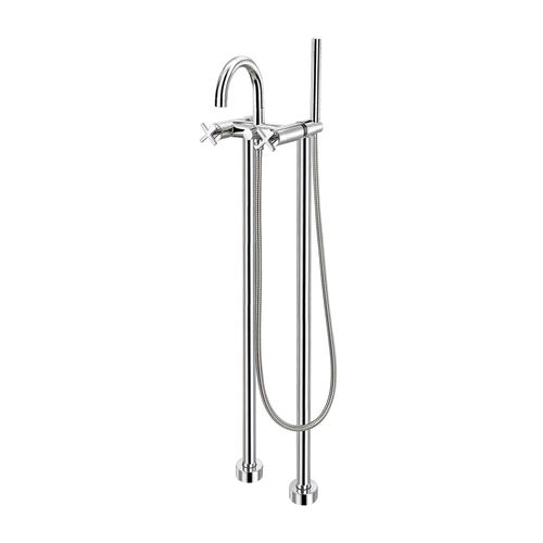 Zweigriffmischer für Duschen - 97020 - WITH2 MOREA - Grifería Clever - für Badewanne / bodenstehend / verchromter Messing