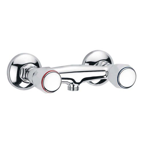Zweigriffmischer für Duschen - 96087 - WITH2 GUAYAMA - Grifería Clever - wandmontiert / verchromter Messing / für Badezimmer