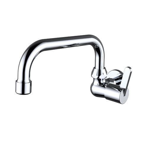Wandmontierter Einhebelmischer - 98450 - S12 URBAN - Grifería Clever - verchromter Messing / für Küche / 1-Loch