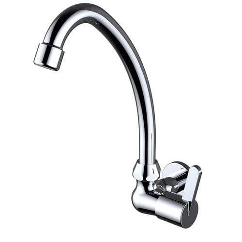 Wandmontierter Einhebelmischer - 98501 - S12 URBAN - Grifería Clever - verchromter Messing / für Küche / 1-Loch
