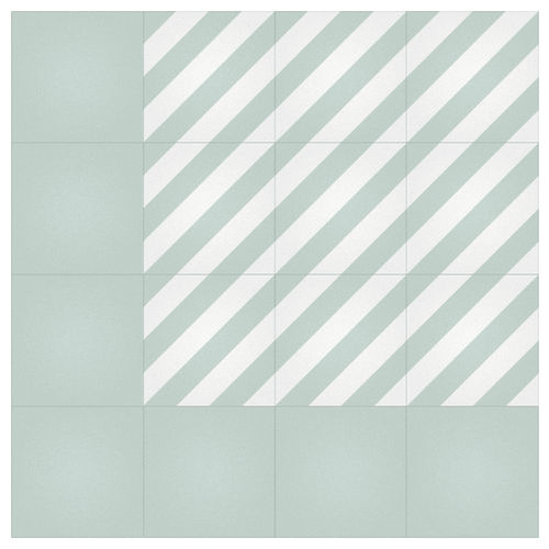 Zement-Zementfliese - C&Oacute;CTEL DIAGONAL - Mosaics Torra | Cement Tiles - matt / für den Innenraum / für Außenbereich