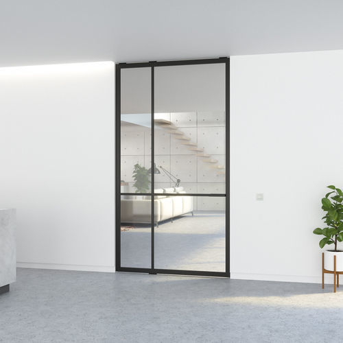 Einflügelige Tür - 5730 - SINGLE - PortaPivot - für Innenbereich / anodisiertes Aluminium / drehend